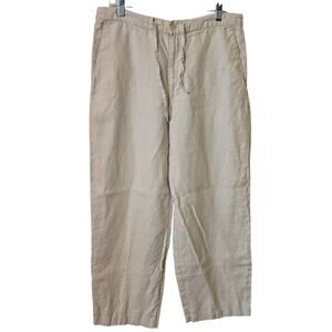 Pants Reunion Summer Coastal Linen Blend Wide Leg Women's Large Beachy Boho